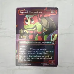 Magic: The Gathering Raphael, Most Attitude Foil Uncommon TMNT 0199 4/3 - Image 1