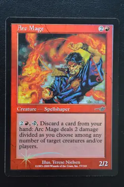 Magic The Gathering MTG ARC MAGE FOIL Nemesis LP Lightly Played - Image 1