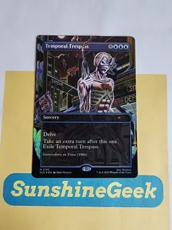 Temporal Trespass (Rainbow Foil) Secret Lair Iron Maiden Foil - Image 1