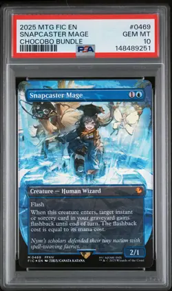 2025 MTG FINAL FANTASY COMMANDER CHOCOBO BUNDLE #0469 SNAPCASTER MAGE PSA 10 - Image 1