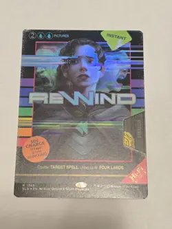 🔥 Rewind ✨ Borderless FOIL ✨ Secret Lair MTG NM MINT (1368) Now on VHS - Image 1
