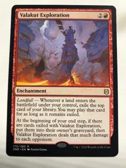 MTG Valakut Exploration - Zendikar Rising Regular NM red - Image 1