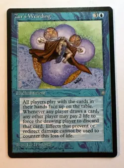 Signed Zur's Weirding artist proof MTG Ice Age artist Liz Danforth SOLD AS IS - Image 1