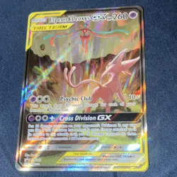 Pokemon TCG Espeon & Deoxys GX SM240 TAG TEAM Promo Holo 260 HP Card - Image 1