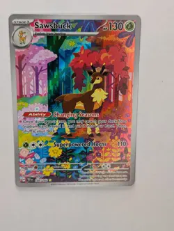 Sawsbuck - 166/162 - Pokemon Temporal Forces Illustration Rare Card NM - Image 1