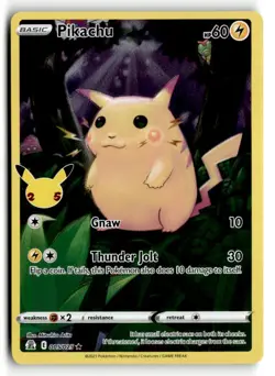Pikachu 005/025 Holo Rare Celebrations Pokemon Holo Near Mint - Image 1