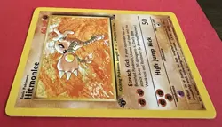 Hitmonlee 22/62 1st Edition Fossil Rare Pokemon WOTC 1999 NM - Image 4