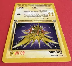 Zapdos 30/62 1st Edition Fossil Rare Pokemon WOTC 1999 NM - Image 4