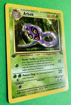 Arbok 31/62 1st Edition Fossil Pokemon WOTC 1999 NM - Image 5