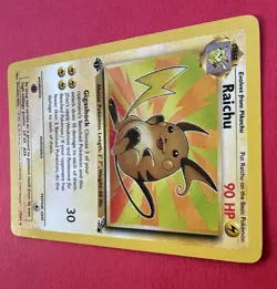 Raichu 29/62 1st Edition Fossil Rare Pokemon WOTC 1999 NM - Image 4