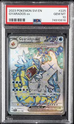 2023 POKEMON SVI EN-SCARLET & VIOLET ULTRA RARE #225 GYARADOS EX PSA 10 - Image 1