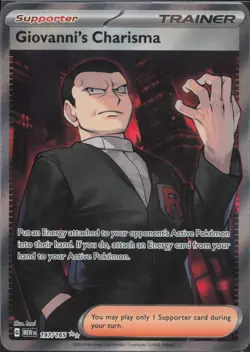 Pokemon TCG - Giovanni's Charisma 197/165 Ultra Rare 151 - 797 - Image 1