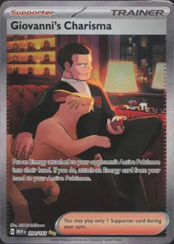 Pokemon TCG - Giovanni's Charisma 204/165 Special Illustration Rare 151 - 857 - Image 1