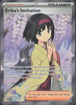 Pokemon TCG - Erika's Invitation 196/165 Ultra Rare 151 -641 - Image 1