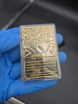 1999 Burger King Limited Edition Pokemon 23K gold-plated Jigglypufe 3D - Image 4
