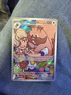 2025 Pokemon Destined Rivals Arven's Greedent #205/182 - Image 1