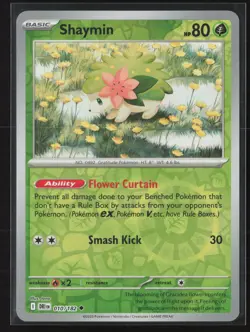Shaymin Uncommon SV10: Destined Rivals 010/182 NM Pokemon Card Reverse Holo - Image 1