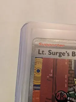 Lt. Surge’s Bargain Mega Evolution 185/132 Illustration Rare Pokemon Card 2025 - Image 3