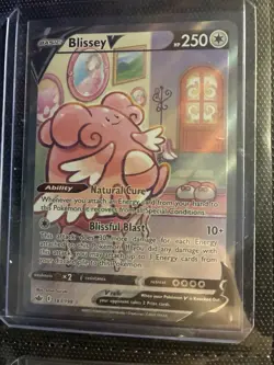 Pokemon Blissey V Ultra Rare Full Art Holo 183/198 Chilling Reign Basic V - Image 1