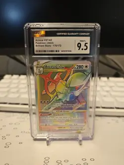 2022 Pokemon Brilliant Stars Arceus VSTAR 176/172 CGC Gem Mint 9.5 - Image 1