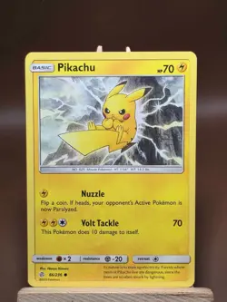 HP Pokemon Pikachu Common SM - Cosmic Eclipse 66/236 - Image 1