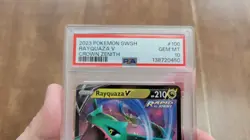 2023 Pokemon Sword & Shield Rayquaza V Crown Zenith 100/159 PSA 10 Free Shipping - Image 4