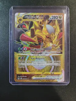 Pokemon TCG Giratina VSTAR 212/196 Gold Secret Rare 2022 Lost Origin NM - Image 1