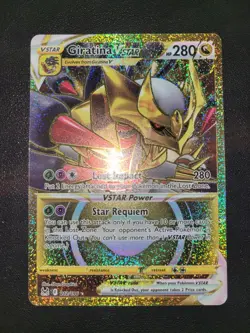 Pokemon TCG Giratina VSTAR 212/196 Gold Secret Rare 2022 Lost Origin NM - Image 2