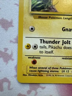 Pikachu 87/130 Base Set 2 Unlimited Pokemon TCG - Image 5