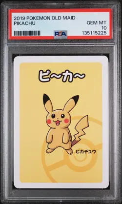 2019 POKEMON OLD MAID PIKACHU PSA 10 - Image 1