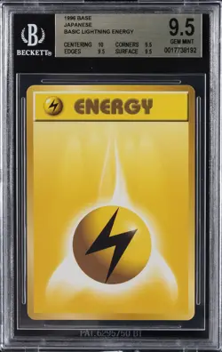 1996 POKEMON BASE SET JAPANESE LIGHTNING ENERGY BGS 9.5 - Image 1
