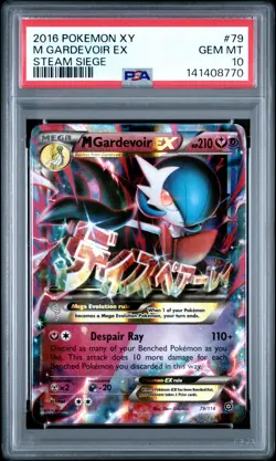 2016 POKEMON XY STEAM SIEGE #79 M GARDEVOIR EX PSA 10 - Image 1