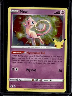 2021 Pokemon SWSH Celebrations Mew Holo #011/025 - Image 1