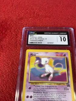 2000 Pokemon League Black Star Promo MEW Non Holo #8 CGC 10 GEM MINT - Image 3