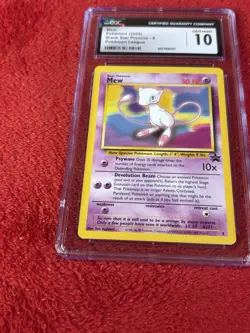 2000 Pokemon League Black Star Promo MEW Non Holo #8 CGC 10 GEM MINT - Image 4