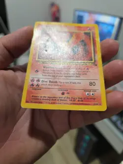 Pokemon TCG | Moltres 27/62 | Fossil Rare | Heavily Played - Image 2
