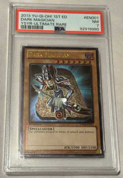 Yu-Gi-Oh 2013 Dark Magician YSYR-EN001 Ultimate Rare 1st Edition PSA Graded 7 - Image 1