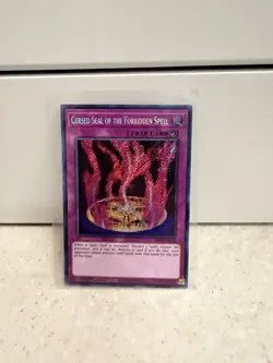 Yugioh RA03-En076 Cursed Seal Of The Forbidden Spell Secret Rare - Image 1