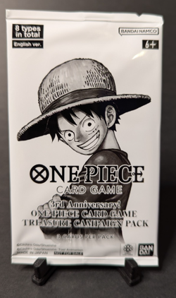 One Piece Card Game 3rd Anniversary Treasure Campaign Promo Pack Sealed EN - Image 1