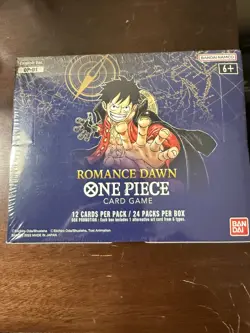 One Piece OP-01 Romance Dawn White Bottom English Booster Box Sealed W/ Acrylic - Image 2