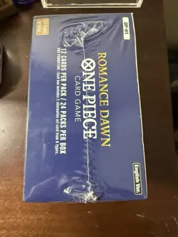 One Piece OP-01 Romance Dawn White Bottom English Booster Box Sealed W/ Acrylic - Image 5