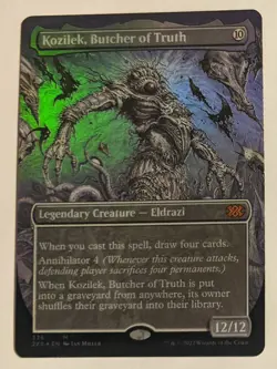 MTG English Card NM FOIL BORDERLESS KOZILEK, BUTCHER OF TRUTH, Double Masters 2 - Image 1