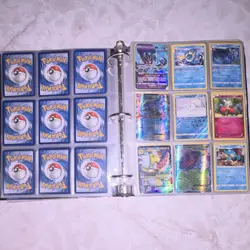 Pokemon Card Binder FULL of Cards XY Era Mega Ampharos EX Genesect EXMid 2010s - Image 1