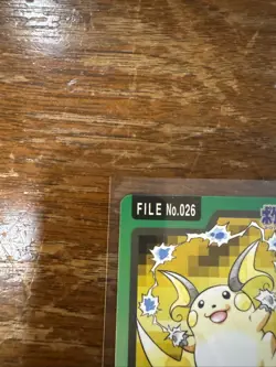 Pocket Carddass Raichu FILE No.026 Retro Promo Rare Pokemon Card Game - Image 2