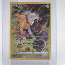 Pokemon Pikachu Trainer Gallery TG05/TG30 Lost Origin Full Art Holo Rare Card - Image 1
