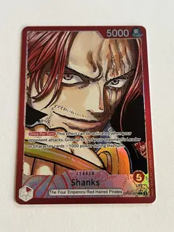 One Piece Card Game Shanks OP09-001 L Parallel Alt Art Leader - Image 1