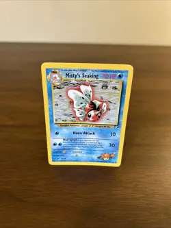 Pokemon TCG Misty's Seaking Gym Heroes Card 55/132 Unlimited Uncommon NM - Image 1