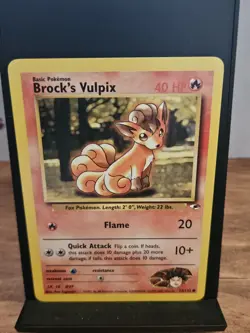 Pokemon Brock's Vulpix 73/132 Card Gym Heroes Set Unlimited WOTC 2000 - Image 1