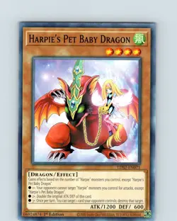 Yu-Gi-Oh TCG Harpie's Pet Baby Dragon LDS2-EN071 1st Edition Common Card NM - Image 1