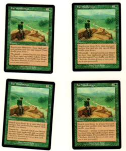 Set Of 4 Far Wanderings 125/143 Torment Magic The Gathering Card - Image 1